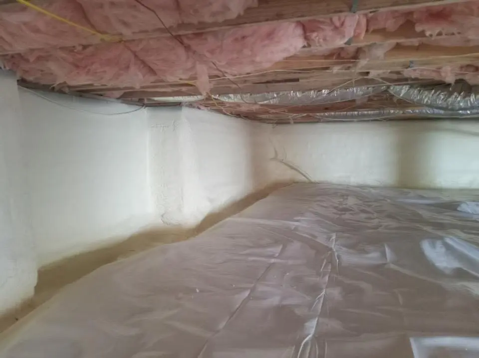 Crawl space encapsulation with closed-cell spray foam for Spray Foam Roofing Repair in Rockwood